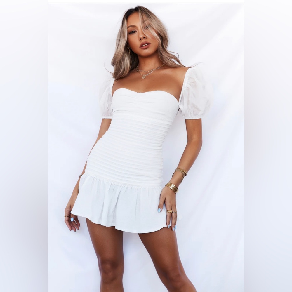 White Hello Molly St Cloud Dress